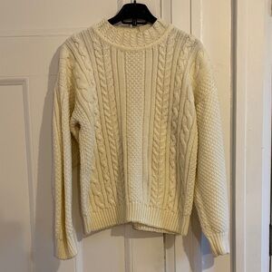 Cable Knit Cream Sweater